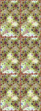 Raster deseni. Suluboya etkisi. Botanik kusursuz desen. Organik elementler.