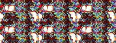 Raster illustration. Floral background. Flowers wallpaper. Colorful sketch pattern. In cute textile style on neutral and red colors.