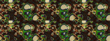 Hediye ambalaj kağıdı, tebrik kartları, posterler ve pankart tasarımı. Raster düz çiçek çizim deseni. Kahverengi ve gri renkte çiçekler.