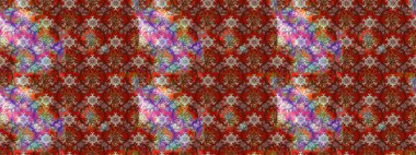 Nazik, sevimli çiçek arkaplanı. Çiçekli karalama şeklinde Raster çiçek deseni. Kahverengi ve kırmızı renkte çiçekler.