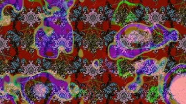 Çizim çiçek deseni duvar kağıdı, web sitesi arka planı, ambalaj kağıdı, davetiye, broşür, afiş veya web sitesi için kullanılabilir. El çizimi Raster çizimi. Parlak elementlerin.