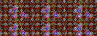 Kahverengi ve gri renklerde. Çiçek buketleriyle klasik bir eskiz şekli. Raster illüstrasyonu.