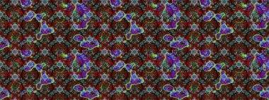 Kahverengi ve kırmızı renkler üzerine çiçek desenli eskiz, el yapımı papatyalar, papatyalar. Tekrarlayan çiçek arkaplanı, zarif kahverengi ve kırmızı çiçek duvar kağıdı.