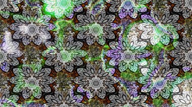 Vadinin gri ve nötr renklerinde çiçekleri. Raster çiçek desenleri çiziyor..