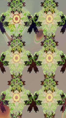 Floral pattern. Flourish ornamental spring garden texture. Flower sketch on neutral and gray colors. Flowers on neutral and gray colors. Raster illustration.