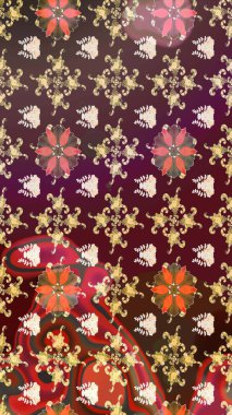 Zarif, parlak ve eskiz kahverengi ve mor çiçek desenli tasarım. Sabıka baskıları, bebek kıyafetleri, duvar kâğıtları, paket kutuları vb..