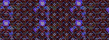 Flowers on violet and brown colors. Raster floral pattern in doodle style with flowers. Gentle, spring floral background.