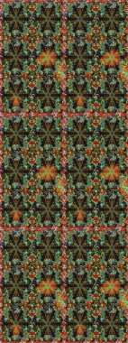 Raster illüstrasyonu. Klasik klasik klasik arka plan. Kahverengi ve gri renklerde altın elementlerle kusursuz desen. Geleneksel oryantasyon süsü. Kusursuz klasik raster altın desenli.