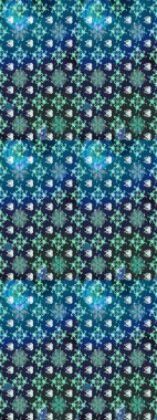 Düz Çiçek Elementleri Tasarımı. Güzel çiçek deseni. Mavi ve nötr renklerde çiçekler. Renkli Bahar Teması çizim şablonu.