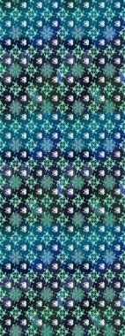 Renkli Bahar Teması eskiz kalıbı. Çiçek deseni. Raster illüstrasyonu. Düz Çiçek Elementleri Tasarımı. Chichi kumaş deseni çiz.