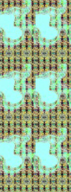 Hediye ambalaj kağıdı, tebrik kartları, posterler ve pankart tasarımı. Mavi ve nötr renklerde çiçekler. Raster düz çiçek çizim deseni.