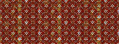 Elle boyanmış suluboya resim çizimleri, çiçekler ve bitkiler. Kahverengi ve kırmızı renkte çiçekler.