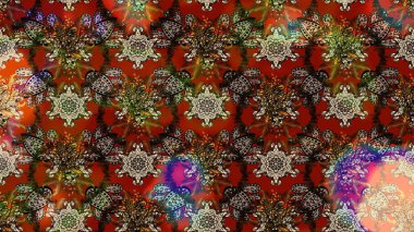 Çizim raster deseni. Güzel kumaş deseni. Çiçek arka planı.