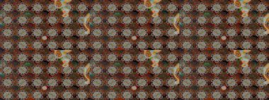 Kahverengi ve gri renkli çiçekler. Çiçek desenli eskiz, darbeler, sıçramalar, yaz çiçekleri. Raster illüstrasyonu.