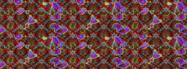 Raster illustration. Cute flowers on gray and red colors. Elegant decorative ornament for fashion print, scrapbook, wrapping paper, wallpaper. Simple floral sketch pattern with small flowers.