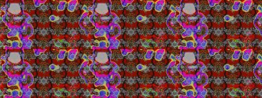 Abstract sketch pattern on gray and red colors with bright flowers. Cute floral pattern in the small flower. Elegant raster texture with floral elements.