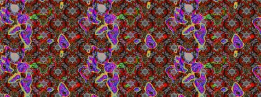 Flower eskiz arka planı. Şatafatlı bahar bahçesi dokusu. Çiçek deseni. Raster illüstrasyonu.