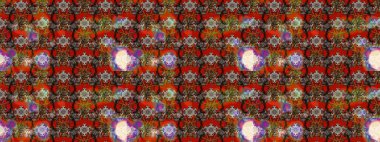 Düz Çiçek Elementleri Tasarımı. Kahverengi ve kırmızı renkte çiçekler. Renkli Bahar Teması eskiz kalıbı. Sevimli çiçek raster deseni.