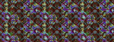 Colour Summer Theme sketch pattern Background. Cute flower raster pattern. Flat Flower Elements Design. Flowers on brown and blue colors.