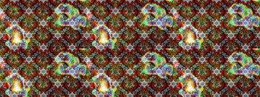 Raster illüstrasyonu. Çizim çiçek deseni duvar kâğıdı olarak kullanılabilir. Gri ve kahverengi renkte çiçekler.