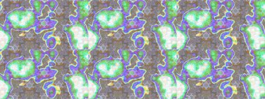 Raster Floral Illustration, Asyalı tekstil. Gri ve nötr renklerdeki etnik çiçeklerle zarif eskiz deseni.