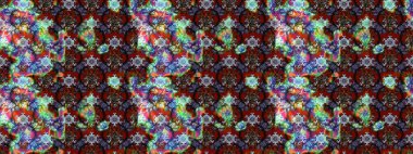 Süslü kumaş deseni. Çiçekli çiçek deseni, suluboya. Raster deseni.