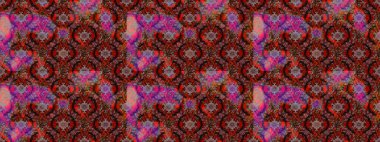 Çiçekli zambakların eskiz geçmişi. Parlak çiçekli kolaj çiçekleri kahverengi ve kırmızı. Çiçek tasarımı için inanılmaz kolaj cennet tarzı..