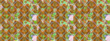 Modern stil dokusu. Çiçek desenli raster, kahverengi ve nötr çizgi desenli soyut raster arkaplan.