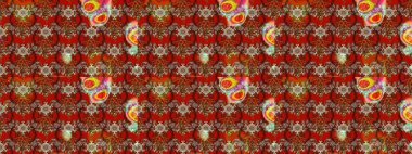 Kahverengi ve kırmızı renkte çiçekler. Kumaş desenli papatya çiçekleri ayrıntıları.