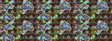 Renkli Bahar Teması eskiz kalıbı. Raster illüstrasyonu. Düz Çiçek Elementleri Tasarımı. Chichi 'nin kumaş kalıbını çiz. Çiçek deseni.