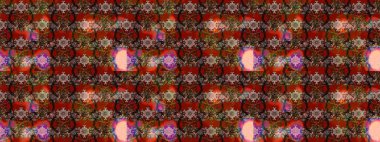 Kahverengi ve kırmızı renkte çiçekler. Elle boyanmış suluboya resim çizimi çiçekler ve bitkiler.