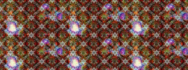 Düz Çiçek Elementleri Tasarımı. Süslü kumaş deseni. Raster illüstrasyonundaki çiçek desenli çizim. Renkli Bahar Teması çizim şablonu.