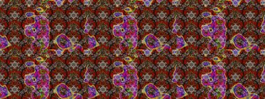 Organik elementler. Raster deseni. Botanik çizim kalıbı. Suluboya etkisi.