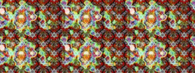 Şirin çiçekli eskiz deseni ve gri ve kahverengi renkli yapraklar, suluboya çiçek deseni, duvar kağıdı, kart ya da kumaş için fayanslı. Raster illüstrasyonu.