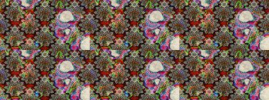 Flowers on neutral and gray colors. Flat Flower Elements Design. Trendy sketch Floral Pattern In Raster illustration. Colour Summer Theme sketch pattern Background.