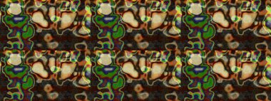 Hand drawn abstract fancy elements. Watercolor painting imitation Raster illustration. Brown and gray colors. Vintage flowers. Summer blooming theme.