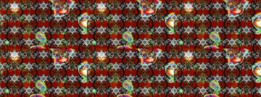 Kabile sanatı boho baskısı, klasik çiçek arkaplanı. Arkaplan dokusu, duvar kağıdı, gri ve kahverengi renkli çiçek teması. Soyut etnik raster çizim kalıbı.