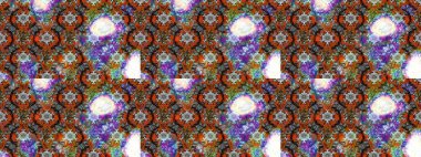 Flowers on brown and neutral colors. Raster floral pattern in doodle style with flowers. Gentle, nice floral background.