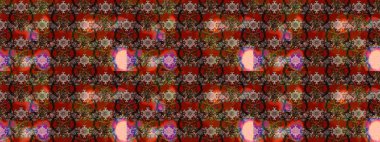 Kahverengi ve kırmızı renkte çiçekler. Elle boyanmış suluboya resim çizimi çiçekler ve bitkiler.