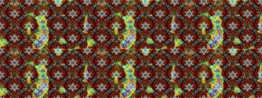 Düz Çiçek Elementleri Tasarımı. Raster illüstrasyonu. Kahverengi ve kırmızı renkte zarif çiçekli suluboya. Renkli Bahar Teması çizim şablonu.