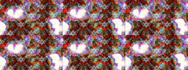 Renkli Bahar Teması eskiz kalıbı. Çocuk stili. Çiçekli eskiz arkaplanı. Düz Çiçek Elementleri Tasarımı.