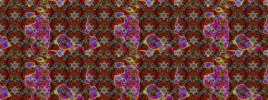 Organik elementler. Raster deseni. Botanik çizim kalıbı. Suluboya etkisi.