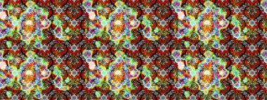 Şirin çiçekli eskiz deseni ve gri ve kahverengi renkli yapraklar, suluboya çiçek deseni, duvar kağıdı, kart ya da kumaş için fayanslı. Raster illüstrasyonu.