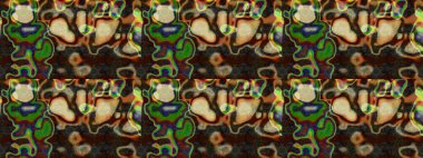 Hand drawn abstract fancy elements. Watercolor painting imitation Raster illustration. Brown and gray colors. Vintage flowers. Summer blooming theme.