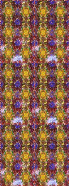 Modern, kahverengi ve sarı raster arka plan duvar kağıdı çizimi, klasik çizgili desenli desenli çiçekler, çiçekli süsler. Çiçekli el çizimi çizimi deseni.