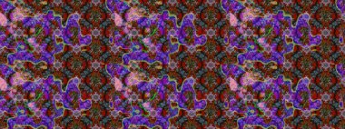 Modern, kahverengi ve kırmızı raster arka plan duvar kağıdı çizimi, klasik çizgili desenli desenli çiçekler, çiçekli süsler. Çiçekli el çizimi çizimi deseni.