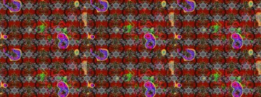 Gri ve kırmızı renkte çiçekler. Düz Çiçek Elementleri Tasarımı. Raster illüstrasyonundaki çiçek desenli çizim. Renkli Yaz Teması çizim şablonu.