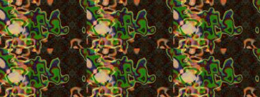 Egzotik çiçekler, kahverengi ve yeşil renkler üzerine botanik, parlak klasik doğa. Klasik tropikal doğal elementlerin suluboya seti. Raster illüstrasyonu.