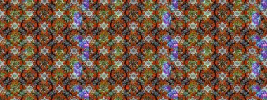 Soyut etnik raster çizim kalıbı. Arkaplan dokusu, duvar kağıdı kahverengi ve gri renkli çiçek teması. Kabile sanatı boho baskısı, klasik çiçek arkaplanı.