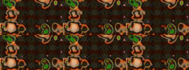 Çiçeksel elementlerle süslenmiş zarif raster dokusu. Küçük çiçekte hoş bir çiçek deseni var. Parlak çiçekli kahverengi ve gri renkler üzerine soyut çizim deseni.